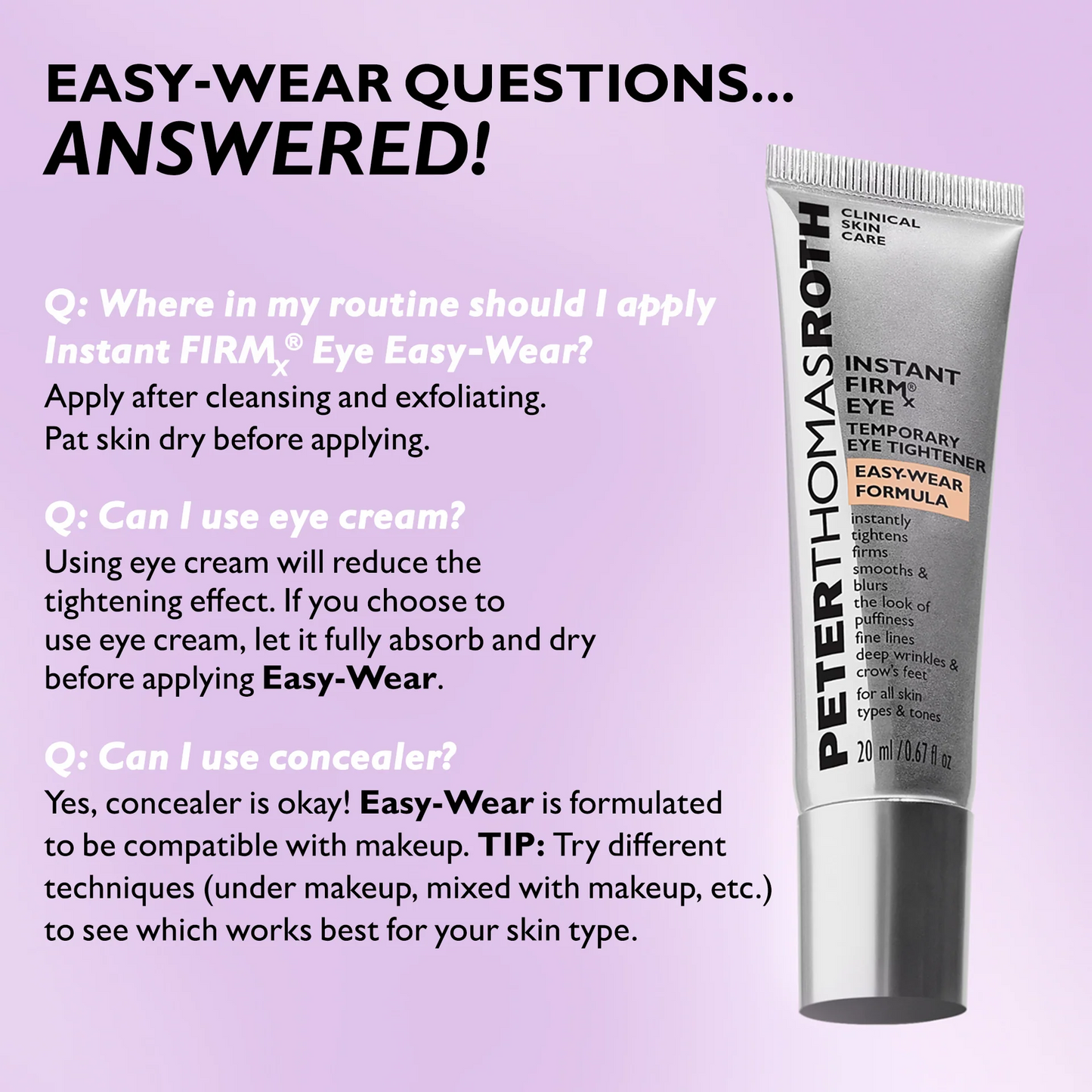 INSTANT FIRMX EYE TEMPORARY EYE TIGHTENER EASY-WEAR FORMULA